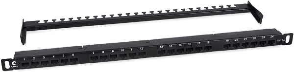 

Патч-панель Cabeus PLHD-24-Cat.6a-Dual-180-0,5U 19" 0,5U, 24 порта RJ-45, категория 6a, Dual IDC,180 градусов, с задним кабельным организатором, PLHD-24-Cat.6a-Dual-180-0,5U