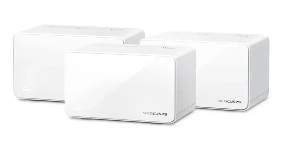 

Маршрутизатор Mercusys Halo H90X(3-pack) Mesh система AX6000 Wi-Fi 6, до 1148 Мбит/с на 2,4 ГГц + до 4804 Мбит/с на 5 ГГц, комплект 3, Halo H90X(3-pack)