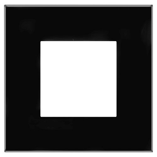 

Рамка DKC 4402902 для встраиваемых в стену ЭУИ серии Avanti, "Чёрный квадрат", 1 пост (2 модуля), "Avanti", 4402902