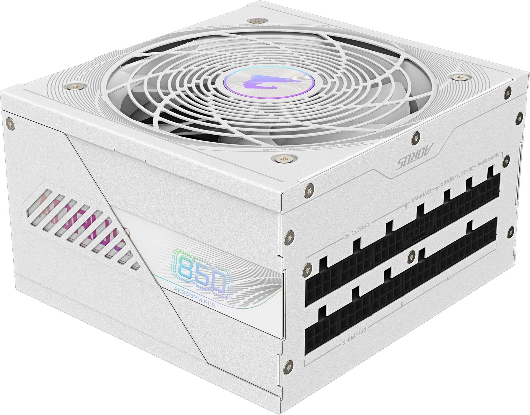 

Блок питания ATX GIGABYTE GP-AE850PM PG5 ICE 850W, 80 Plus Platinum, 12VHPWR, Full Modular, GP-AE850PM PG5 ICE