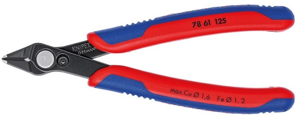 Изображение товара Бокорезы Knipex KN-7861125 для электроники и кабелей 125 мм