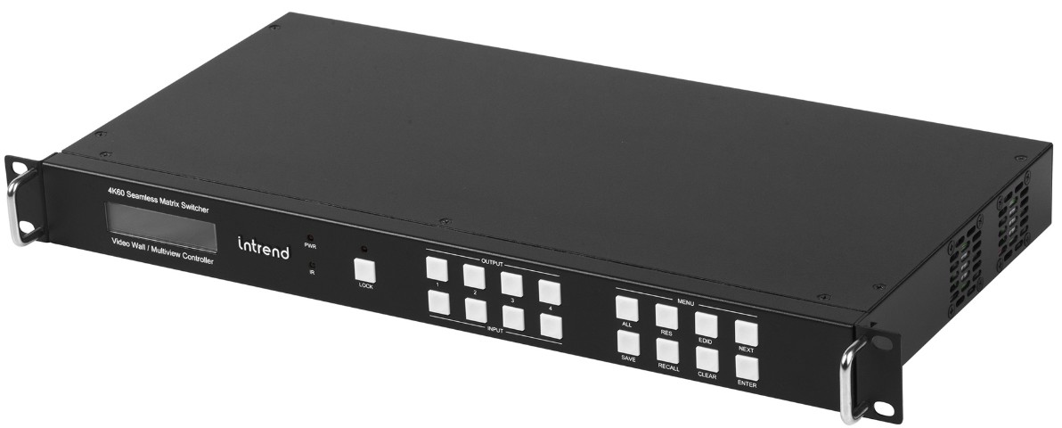 

Коммутатор матричный INTREND УВСН.468364.045 HDMI [ITMFM-4x4H2A] 4x4, разрешение 4K60, бесподрывный, с поддержкой видеостены и многооконного режима, д, УВСН.468364.045