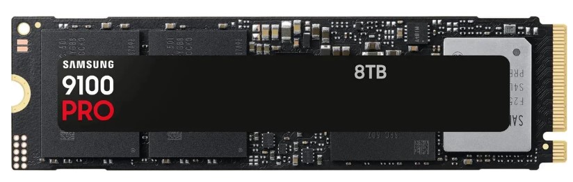 

Накопитель SSD M.2 2280 Samsung 9100 PRO MZ-VAP8T0BW 8TB, 14800/13400MBs, TBW 4800, MTBF 1.5M, 9100 PRO