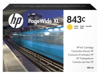 

Картридж HP 843C C1Q68A с желтыми чернилами 400 мл для PageWide XL 5000/4x000, 843C