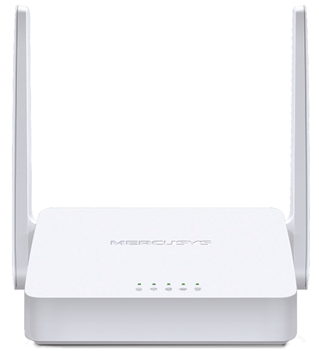 

Роутер Mercusys MW300D N300, с ADSL-модемом , 802.11n, до 300 Мбит/с на 2,4 ГГц, RJ-11, 3*LAN порта 100 Мбит/с, 2 внешние антенны, поддержка Annex A., MW300D