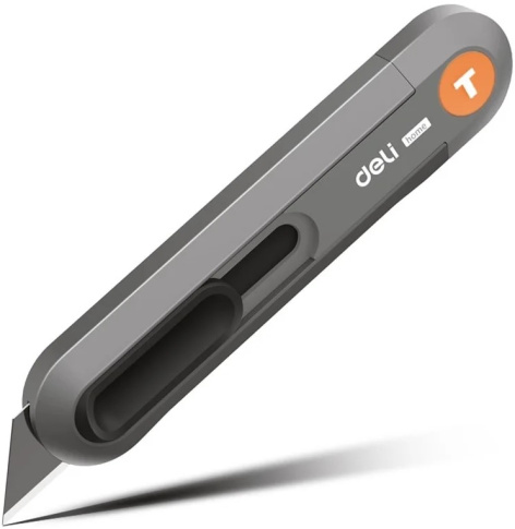 Изображение товара Технический нож Deli HT4008C с выдвижным лезвием и защитой