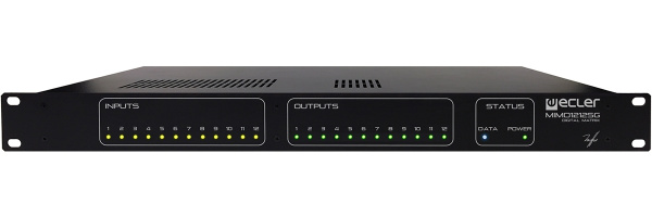 Изображение товара Цифровая матрица аудиосигналов Ecler MIMO1212SG с управлением по сети