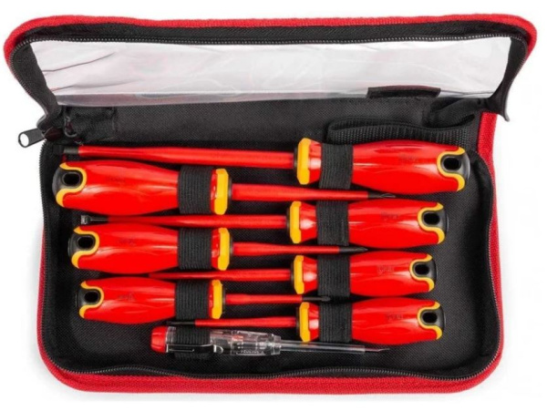 Изображение товара Набор отверток КВТ 88934 - диэлектрический, 8 шт, PH/SL