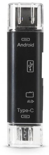 Карт-ридер SmartBuy SBR-801-S конвертер USB 2.0, универсальный, черный (1/100)