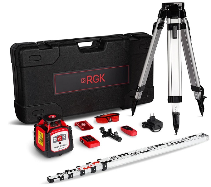 

Нивелир RGK 759540 Комплект ротационный SP-100 COMBO slide, 759540