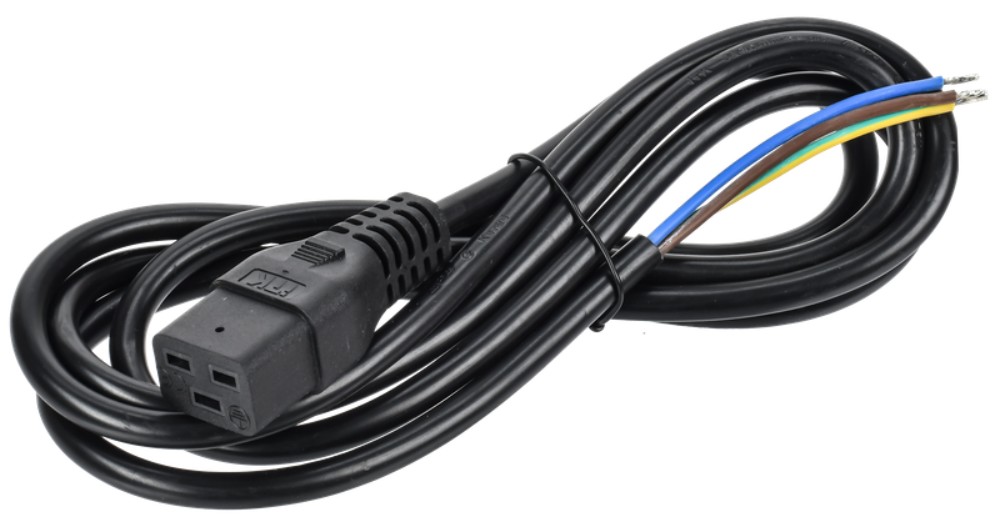 Кабель питания ITK PC-C19-2M 3x1,5 2М C19-б/р