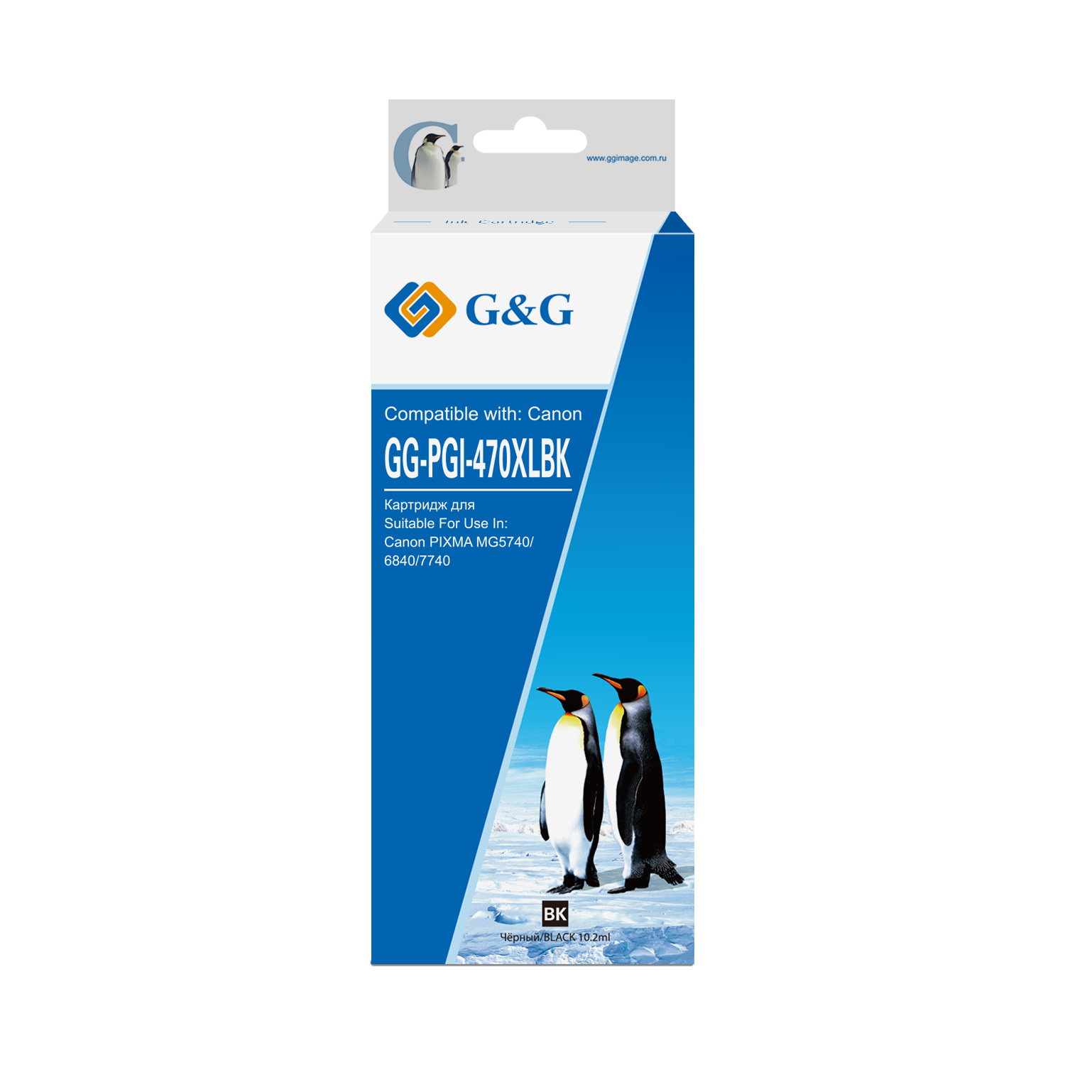 

Картридж G&G GG-PGI-470XLBK струйный черный (20.4мл) для Canon MG5740/MG6840/MG7740, GG-PGI-470XLBK
