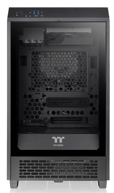 

Корпус mini-ITX Thermaltake The Tower 200 CA-1X9-00S1WN-00 черный, без БП, боковая панель из закаленного стекла, USB 3.1, 2*USB 3.0, audio, The Tower 200