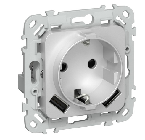 Изображение товара IEK FI-R14-16-1-U21-D31-K47 - розетка с заземлением, IP20, металл