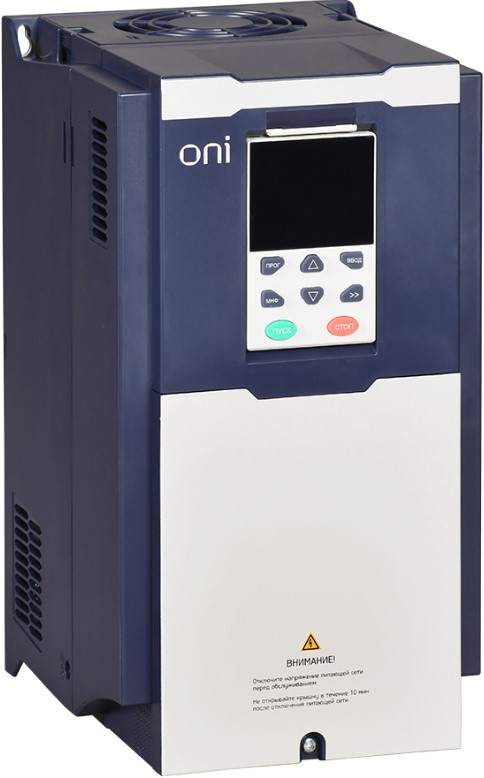 

Преобразователь частоты ONI K750-33-75N11TM K750 380В 3Ф 7,5-11кВт 17-25А со встроенным тормозом, K750-33-75N11TM