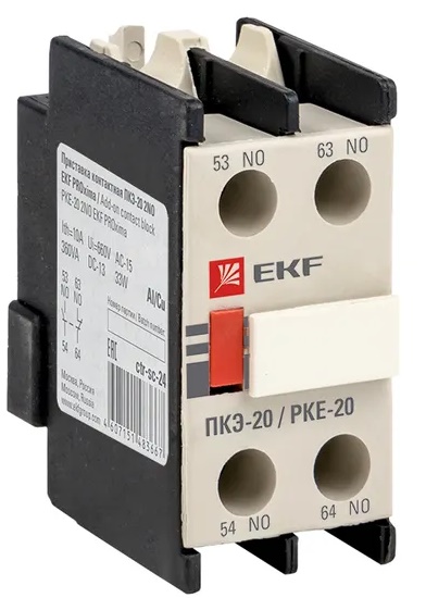 

Приставка доп. контакты EKF ctr-sc-24 ПКЭ-20 2NO, ctr-sc-24