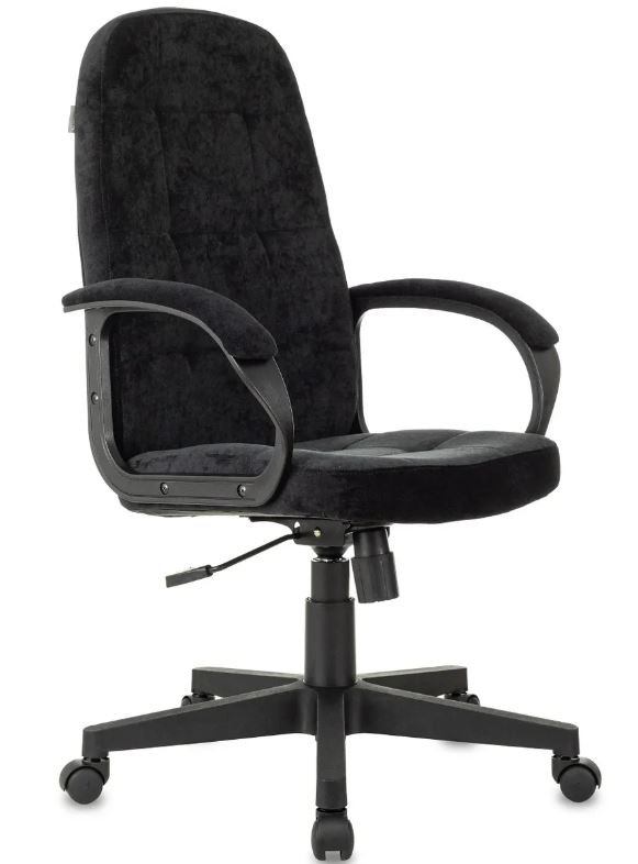 

Кресло Бюрократ CH 002 руководителя Fabric черный Light-20 крестов. пластик, CH 002