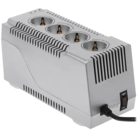 Изображение товара Стабилизатор напряжения SVEN VR-F 1500 4 розетки напольный IP20 180-300 В