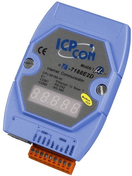 

Контроллер ICP DAS I-7188E2D-MTCP CR I-7188E2D with default Modbus/TCP firmware, I-7188E2D-MTCP CR