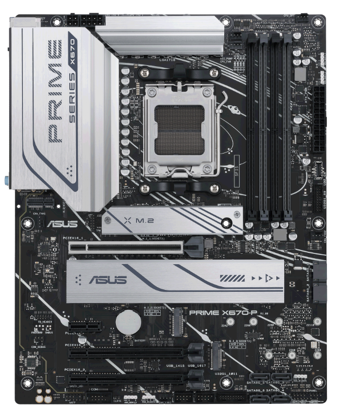 

Материнская плата ATX ASUS PRIME X670-P 90MB1BU0-M0EAY0 (AM5, AMD X670, 4*DDR5 (6400), 6*SATA 6G RAID, 3*M.2, 4*PCIE, 2.5Glan, HDMI, DP, USB Type-C, 7, PRIME X670-P