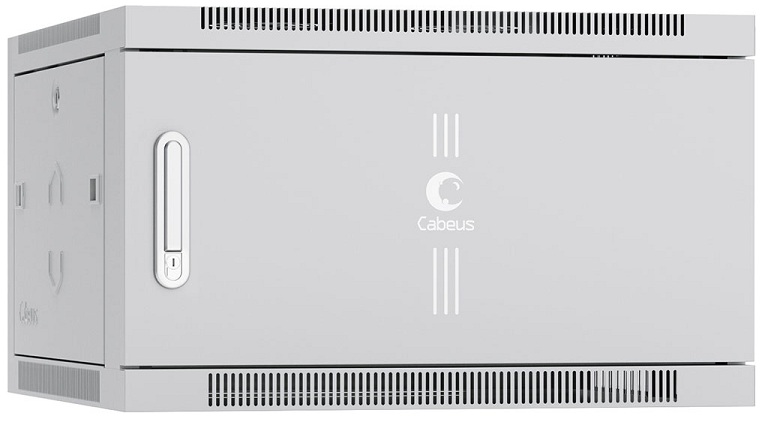 Шкаф настенный 19 6U Cabeus SH-05F-6U6045m 600x450x368mm ШхГхВ дверь металл 13440₽