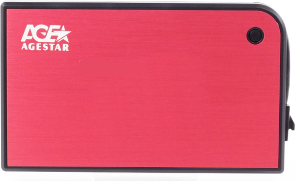 фото Внешний корпус для HDD SATA 2.5” AgeStar 3UB2A14 (RED) в Перми