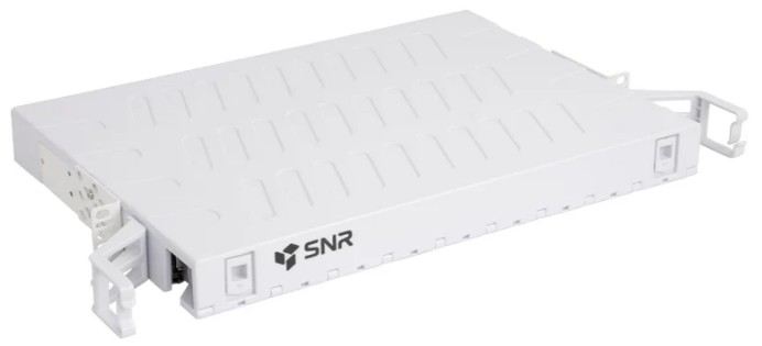 Кросс оптический стоечный 19" выдвижной 1U SNR SNR-ODF-24RPD-SC до 24 оптических портов SC/LC Duplex, ABS пластик