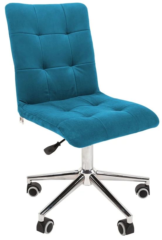 

Кресло офисное Chairman 030 хром 7105063 Россия ткань Т-75 бирюзовый, хром, без подлокотников, 030 хром