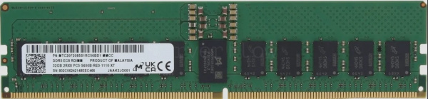 Изображение товара Оперативная память DDR5 32GB Micron RDIMM ECC 5600MHz для серверов