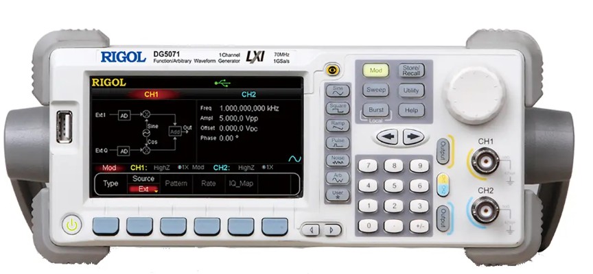 

Генератор сигналов Rigol DG5071 70MHz, 1CH, 1GSa/s, 14bits, 128Mpts Arbitrary Memory Depth, DG5071