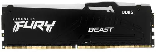 

Модуль памяти DDR5 16GB Kingston FURY KF556C36BBEA-16 Beast Black RGB EXPO PC5-44800 5600MHz 1RX8 CL36 1.25V 288-pin 16Gbit, KF556C36BBEA-16