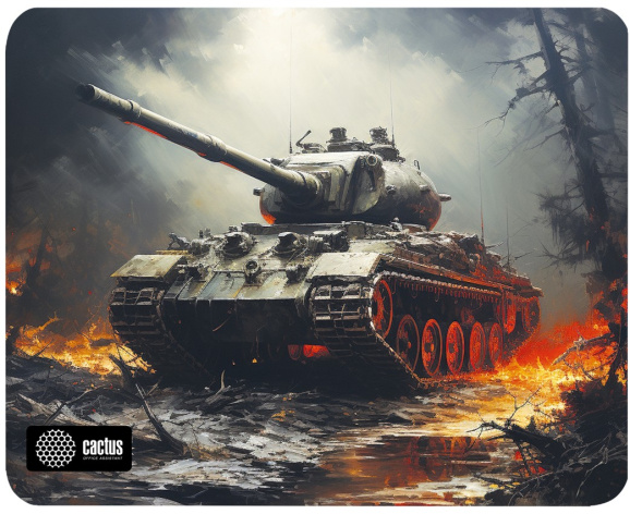 Изображение товара Коврик для мыши Cactus TANK 250x200 мм ткань игровой стабильный
