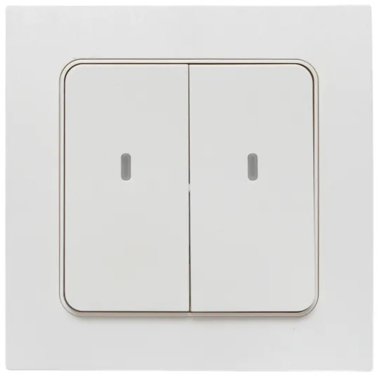 Выключатель умный EKF RCV-ST2-WS-ZB беспроводной Стокгольм 2-кл. Сonnect