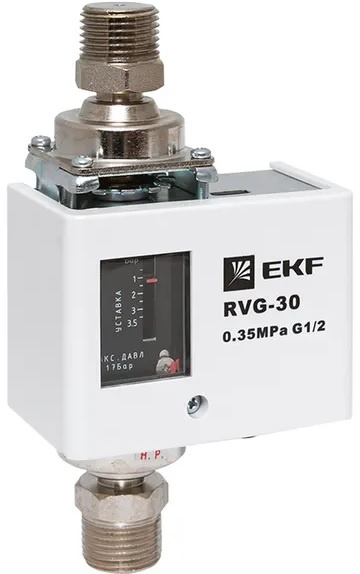 Изображение товара Реле перепада давления EKF RVG-30-0,35-2 механическое для автоматизации