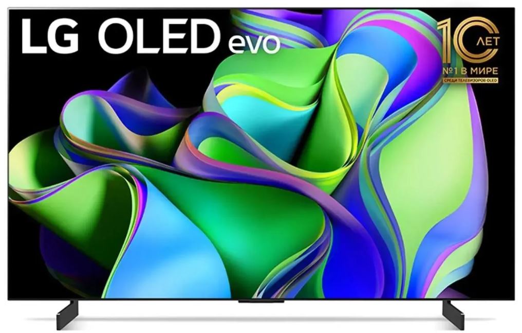 

Телевизор OLED LG OLED42C3RLA.ARUB 42", холодный беж 4K Ultra HD 120Hz DVB-T DVB-T2 DVB-C DVB-S2 USB, OLED42C3RLA.ARUB