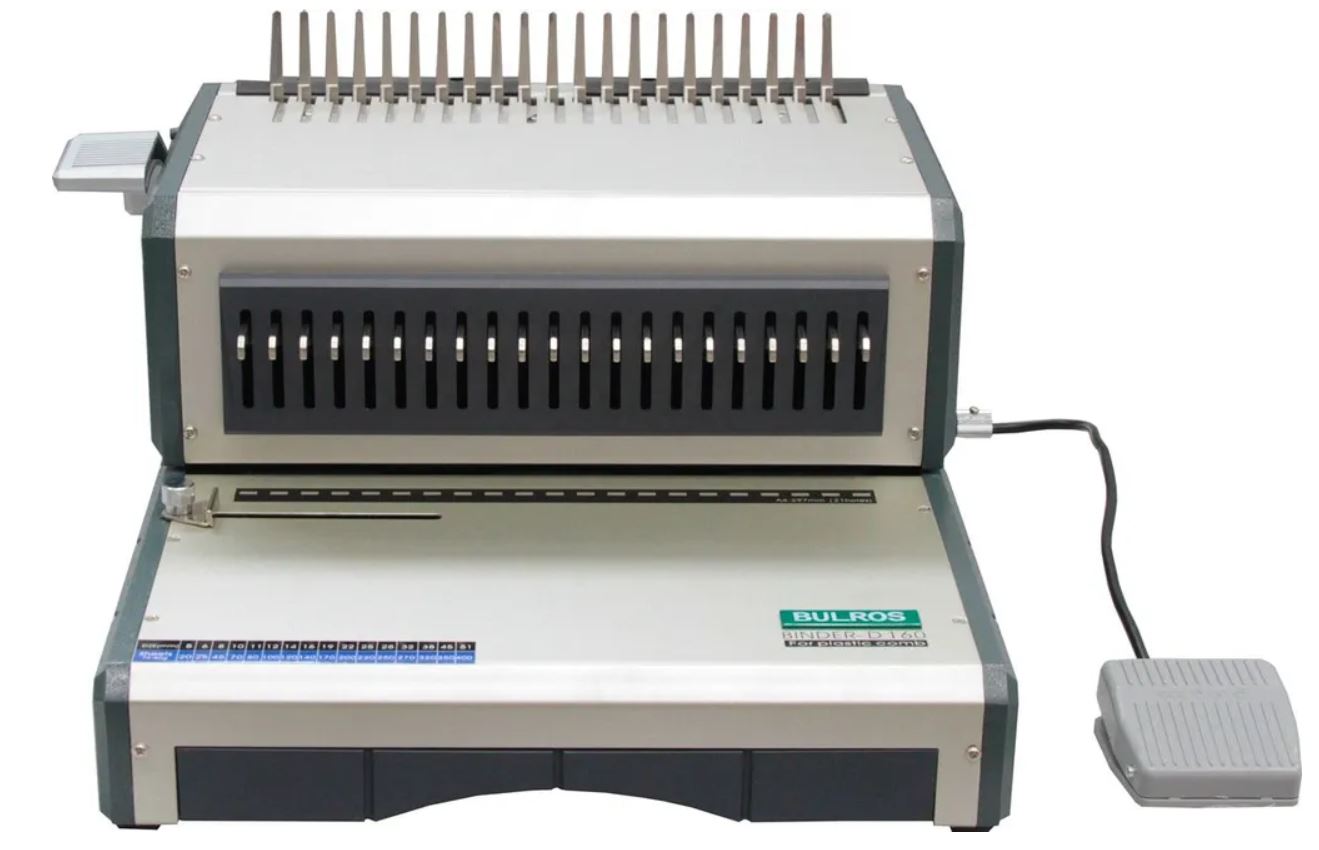

Брошюровщик Bulros D160 электрический .пласт. пружиной, D160