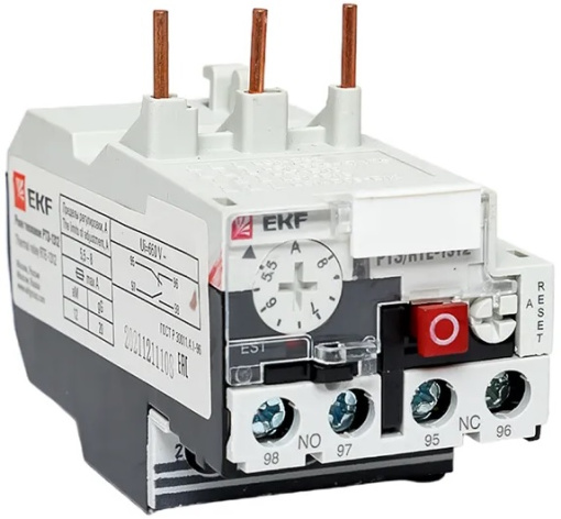 Изображение товара Тепловое реле EKF rel-1312-5.5-8 для защиты электродвигателей, механическое управление