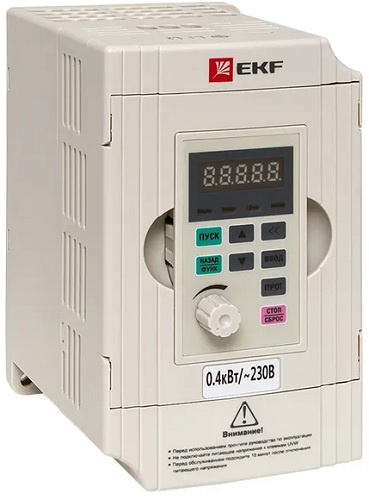 Изображение товара Преобразователь частоты VECTOR EKF VT100-0R4-1B для автоматизации