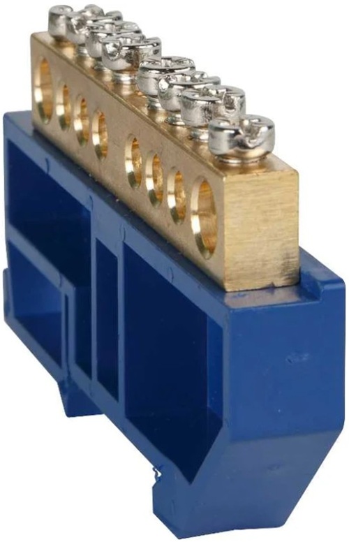 

Шина КЭАЗ 277838 нулевая с изолятором OptiKit BB-D-N-DIN-10-6х9-синий, 277838