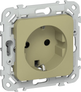 фото Розетка с заземлением  IEK FI-R14-16-1-K26