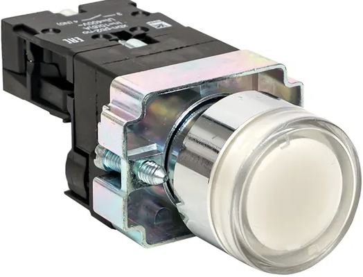 

Кнопка EKF xb2-bw21-24 BA21 с подсветкой 24В белая NO, xb2-bw21-24