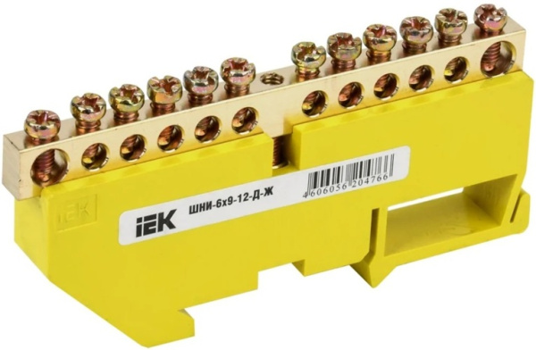 Изображение товара Шина IEK YNN10-69-12D-K05 латунная изолированная для электрических соединений