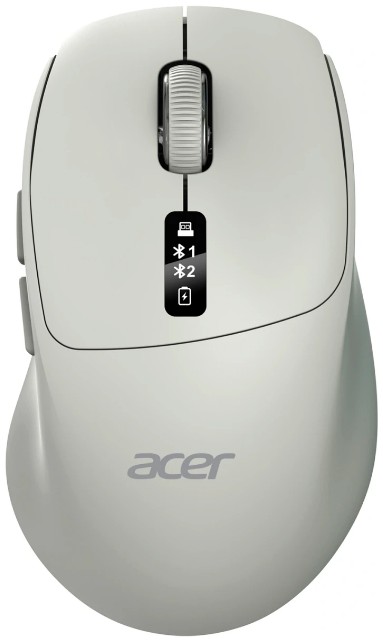 

Мышь Wireless Acer OMR503 ZL.MCE11.01C светло-серая оптическая 3200dpi silent BT/Radio USB 4but, OMR503