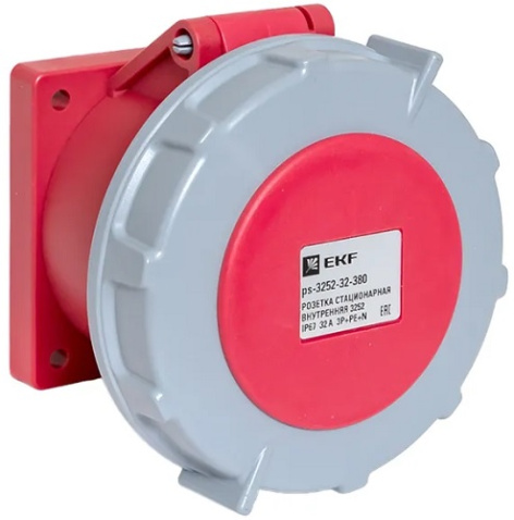 Изображение товара Стационарная внутренняя розетка EKF ps-3252-32-380 5П 32А PROxima