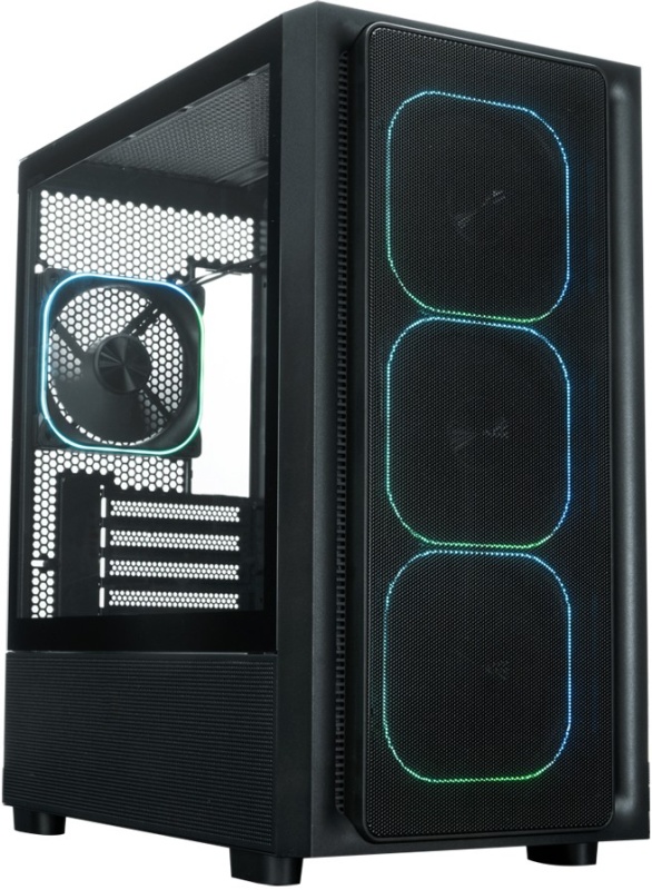 

Корпус mATX Xastra A411M 4ARGB-FG черный, без БП, USB 3.0, 2*USB 2.0, A411M 4ARGB-FG