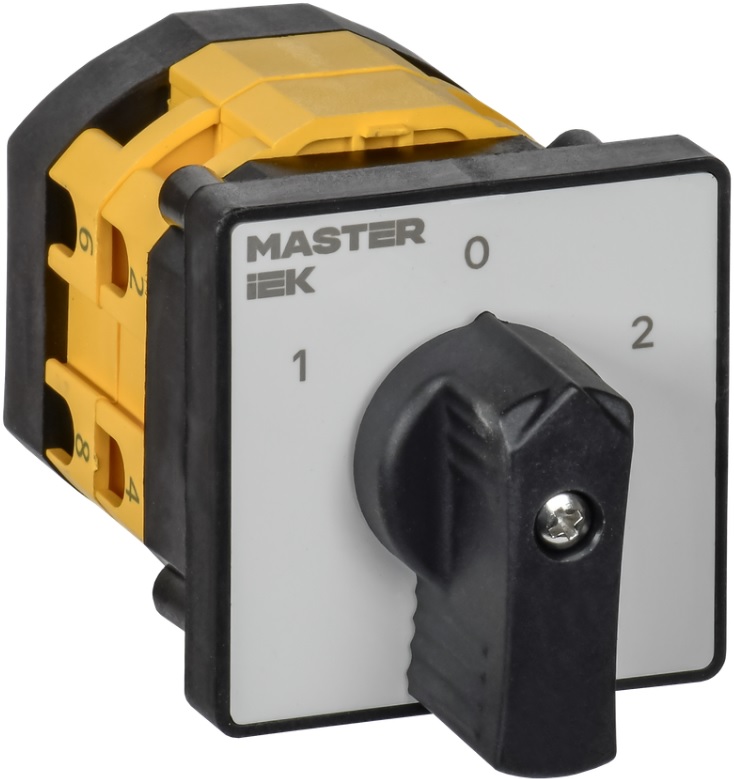 

Переключатель кулачковый IEK MI-CS10-020-053 стандартная рукоятка 20А схема 53, MI-CS10-020-053