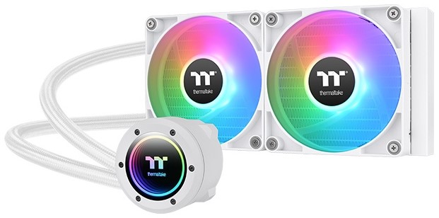 

Система охлаждения жидкостная Thermaltake TH240 V2 ARGB white CL-W364-PL12SW-A LGA2066/2011/1700/1200/115x/AM5/AM4/AM3+/AM3/AM2+/AM2 (2*120mm fan, 500, TH240 V2 ARGB white