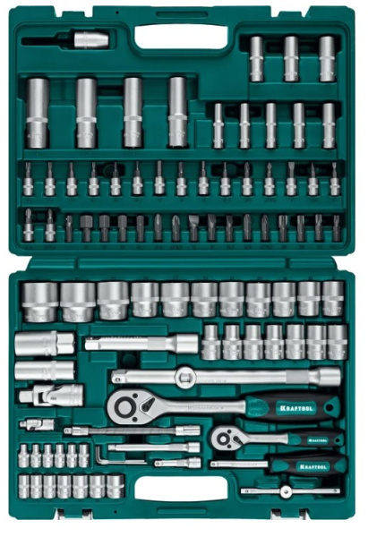 Изображение товара Набор инструментов Kraftool X-Drive 94 - универсальный профессиональный комплект