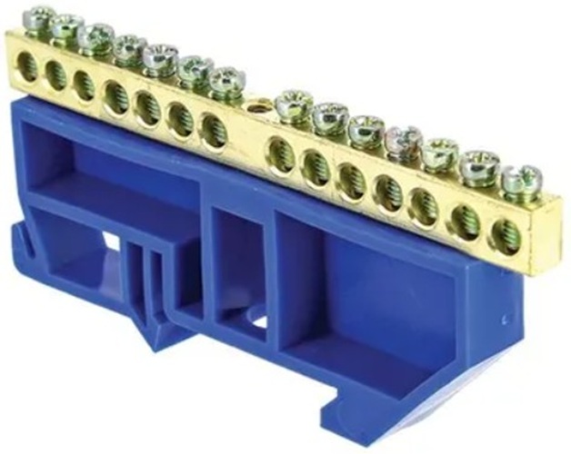 

Шина EKF sn0-125-14-d нулевая N 8х12 14 отвер. латунь син. изолятор на DIN-рейку, PROxima, sn0-125-14-d