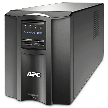

Источник бесперебойного питания APC SMT1000I 1000VA/700W, Line-Interactive, LCD, Out: 220-240V 8xC13 (4-Switched), SmartSlot, USB, COM, HS User Replac, SMT1000I